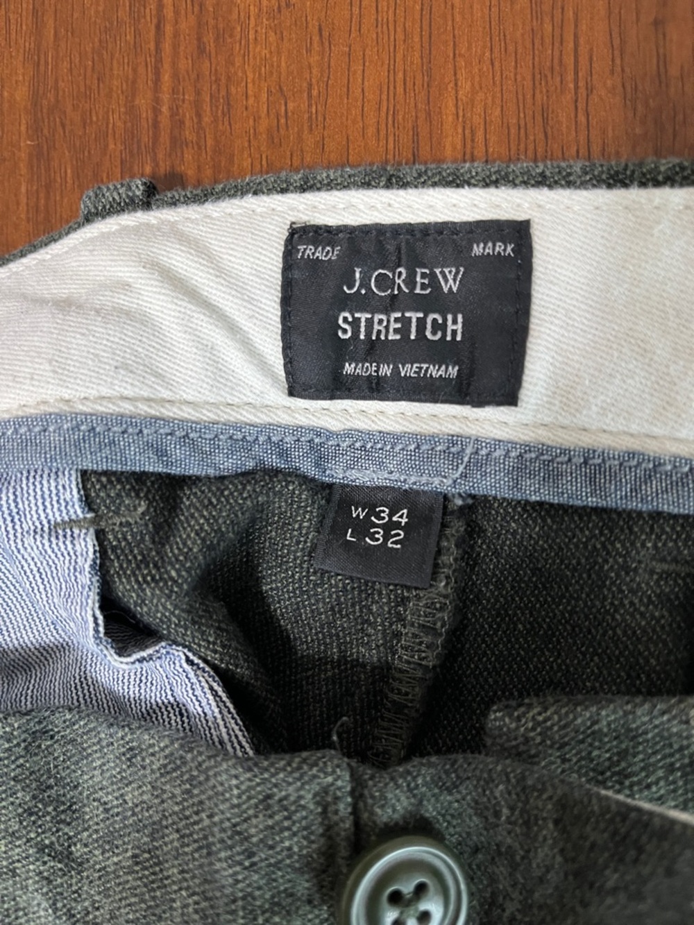 J. Crew 484 Slim Fit Pant in Stretch Brushed Twill Size 34 - Picture 6 of 9